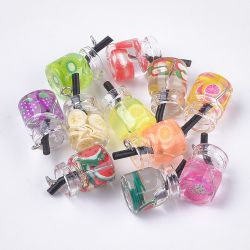 Hänge, Glasflaskor, Mixade, 5st