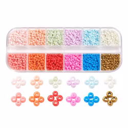 12/0 Glas Seed Beads, 3000st/box