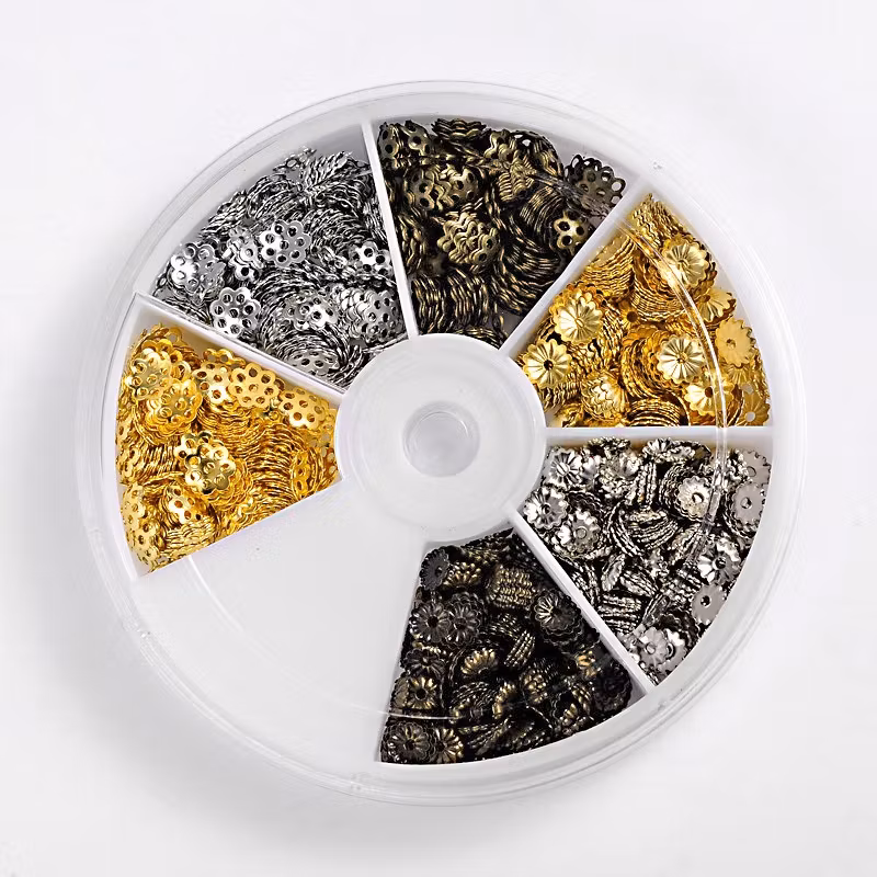 Pärlhattar, 5~6x1~1.5mm, ca 1200st