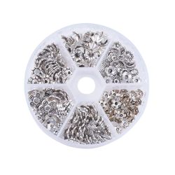 Pärlhattar, 6.5~10.5x2.5~5mm, ca 180st
