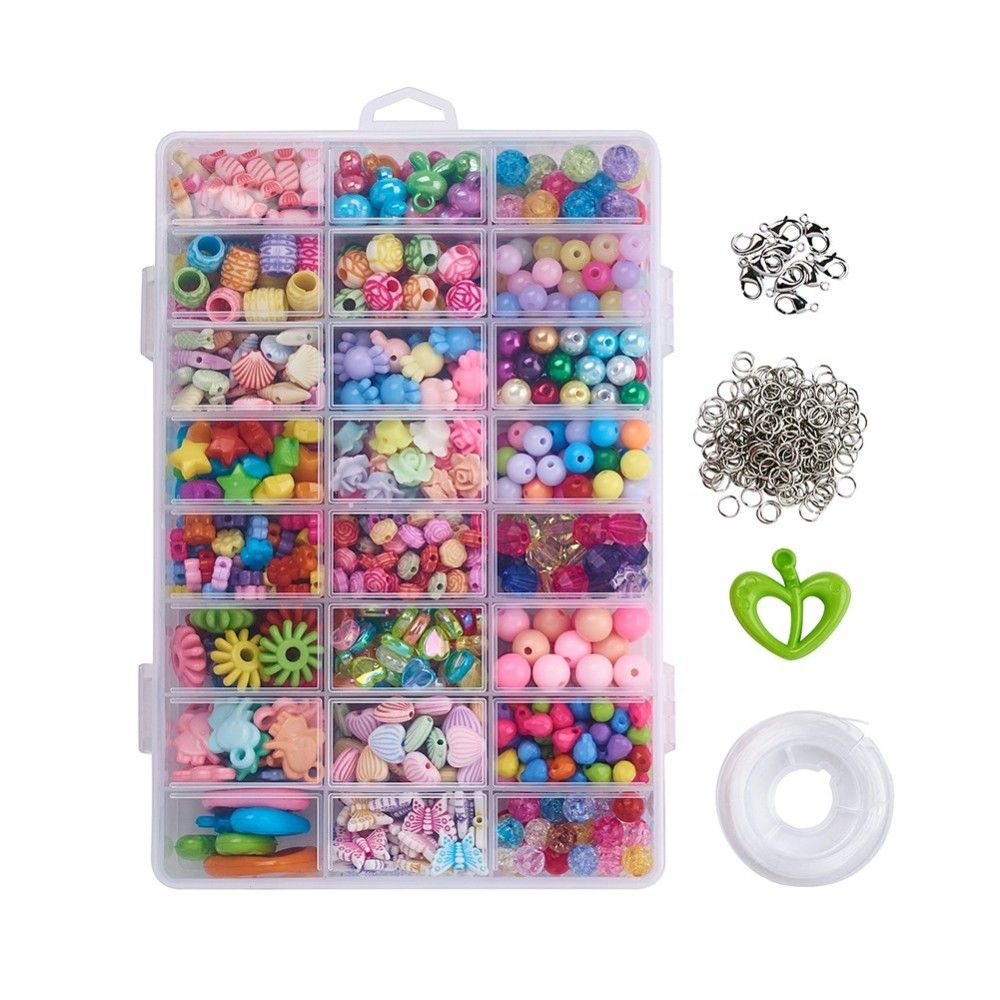 DIY smyckeskit plastpärlor
