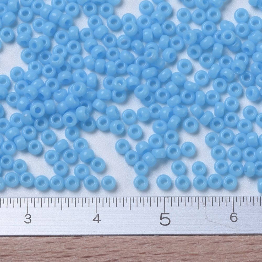 MIYUKI, Japanese Seed Beads, Round, 11/0, Opaque Turquoise Blue