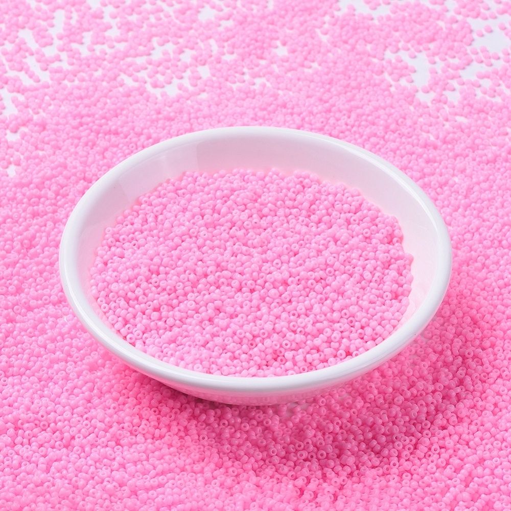MIYUKI, Japanese Seed Beads, Round, 11/0, Opaque Cotton Candy Pink