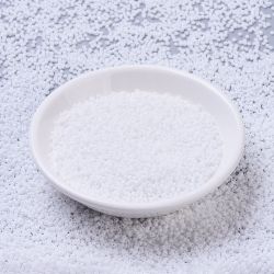MIYUKI, Japanese Seed Beads, Round, 11/0, Matte White AB