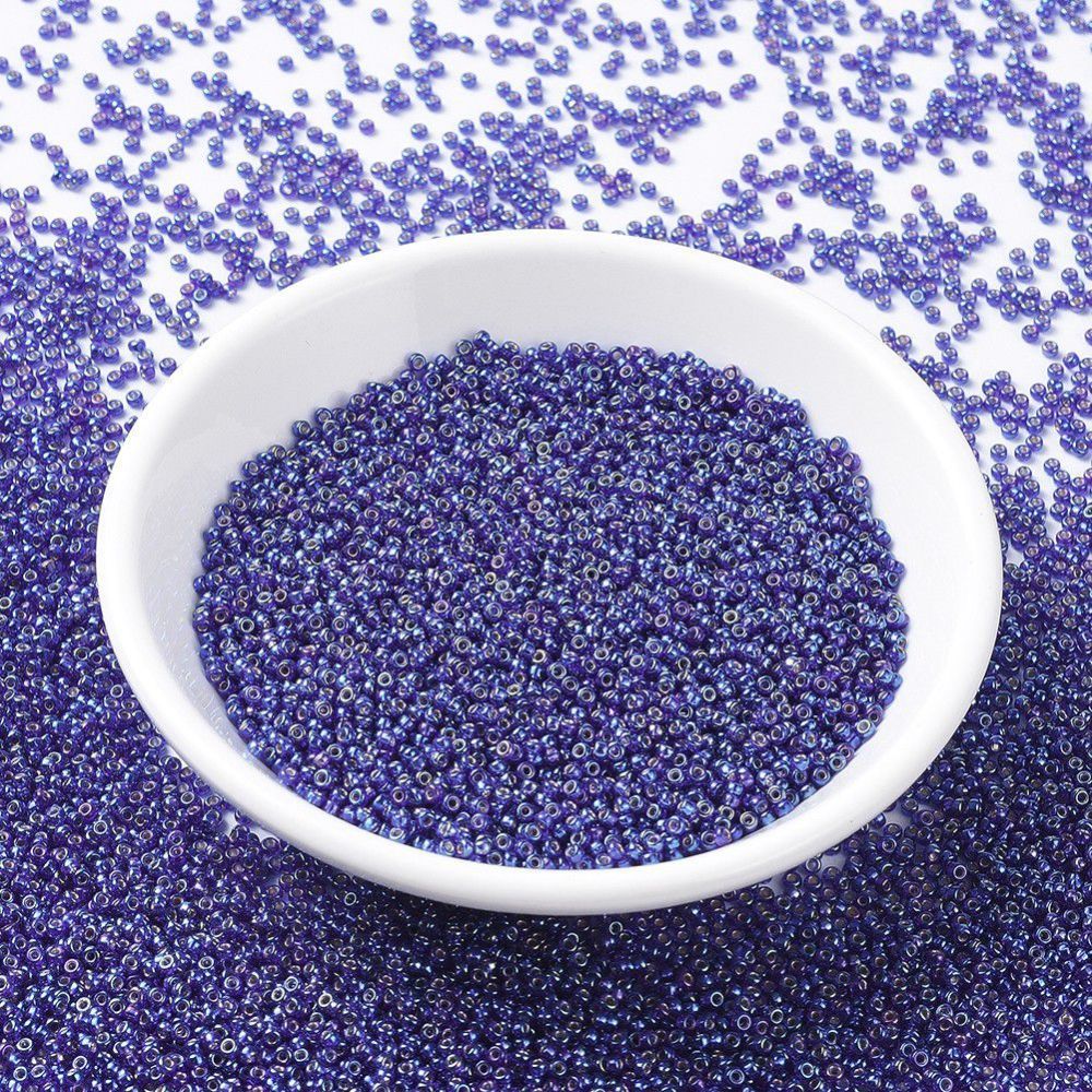 MIYUKI, Japanese Seed Beads, Round, 11/0, Silverlined Cobalt AB