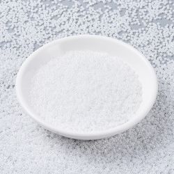 MIYUKI, Japanese Seed Beads, Round, 11/0, White Pearl Ceylon