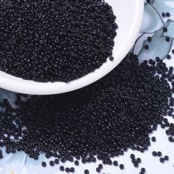 MIYUKI, Japanese Seed Beads, Round, 11/0, Black