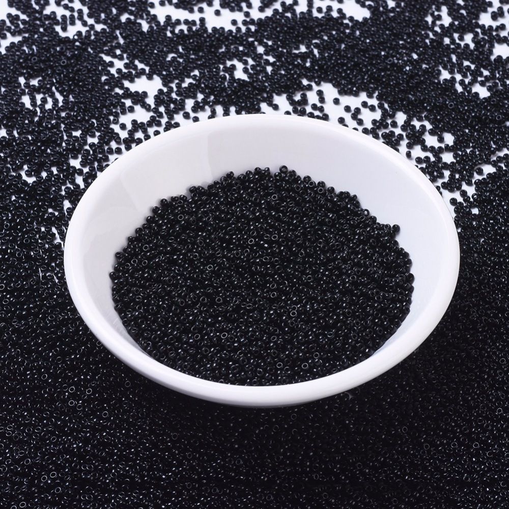 MIYUKI, Japanese Seed Beads, Round, 11/0, Black