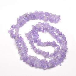 Naturell ametist, Chip, 5~8x5~8mm, 1 Sträng