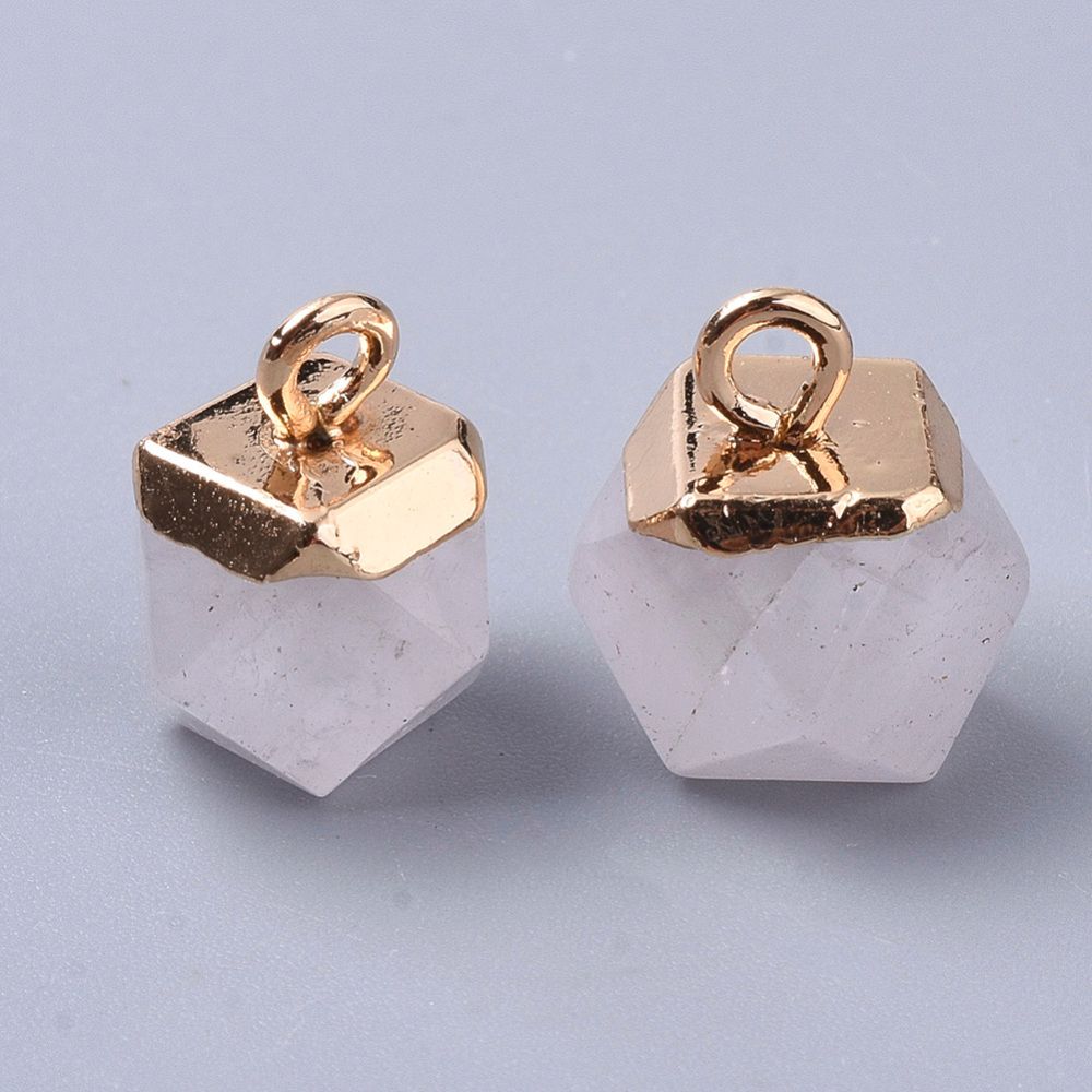 Naturell Kvarts, Hänge, 12x10x10mm, 1st