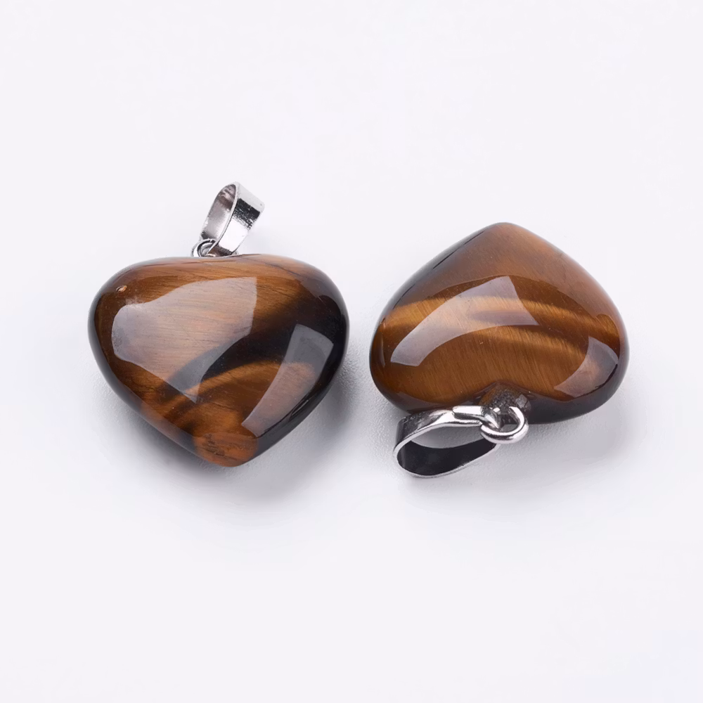 Naturell Tigeröga, Hänge, 23x20x9mm, 1st