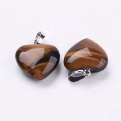 Naturell Tigeröga, Hänge, 23x20x9mm, 1st