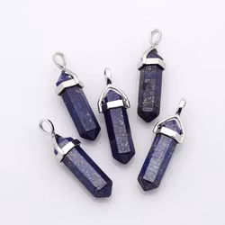 Naturell Lapis Lazuli, Hänge, 36~45x12mm, 1st