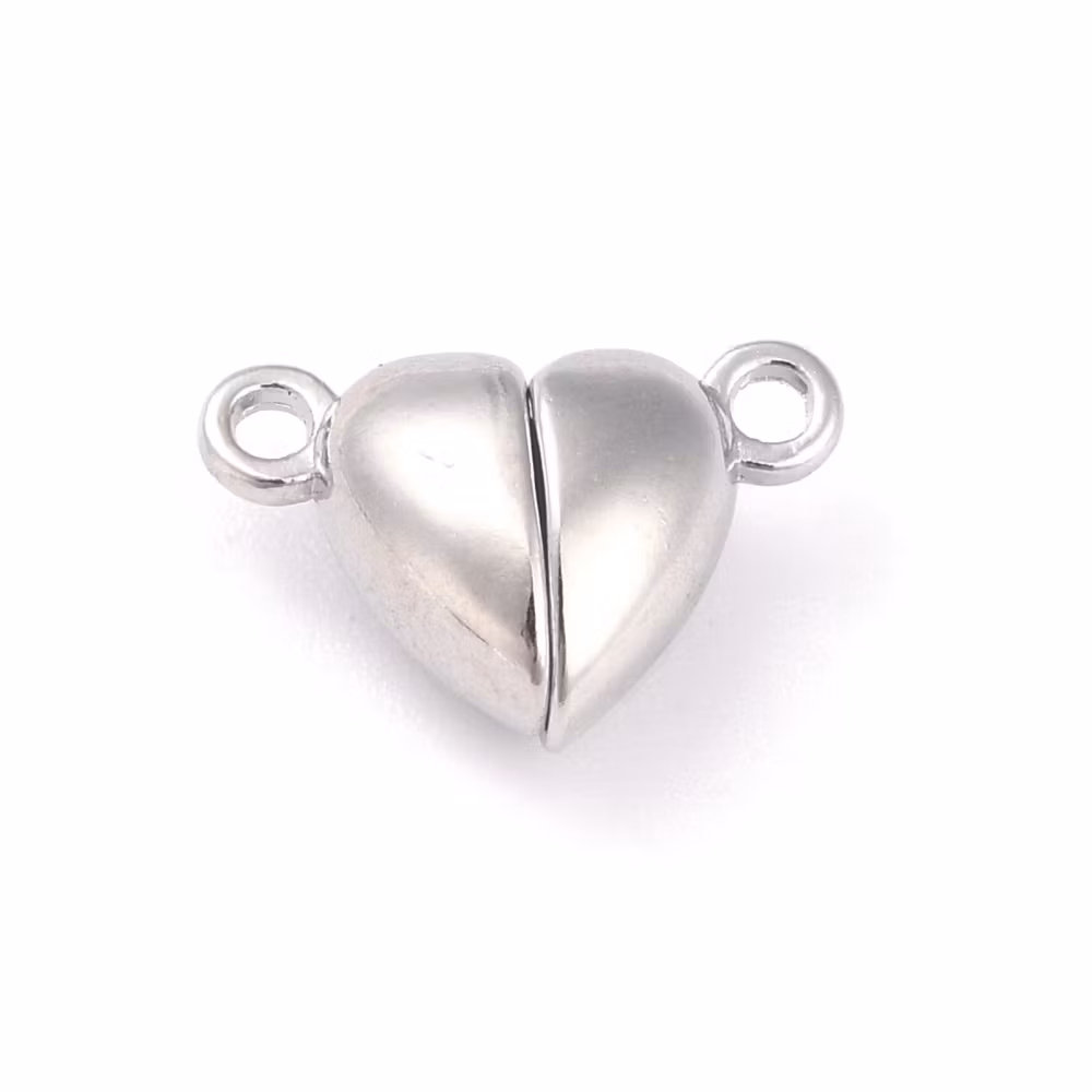 Magnetlås, 15x9.5x6mm, Hjärta 2st