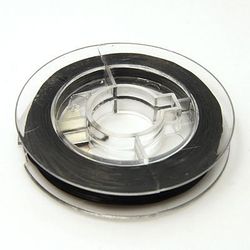 Elastisk tråd, 0,8mm, 10 meter, Svart