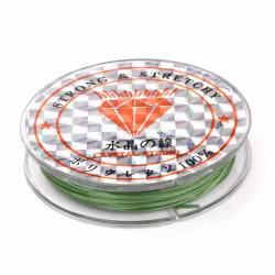 Elastisk tråd, 0,8mm, 10 meter, Grön