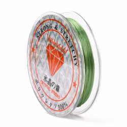 Elastisk tråd, 0,8mm, 10 meter, Grön