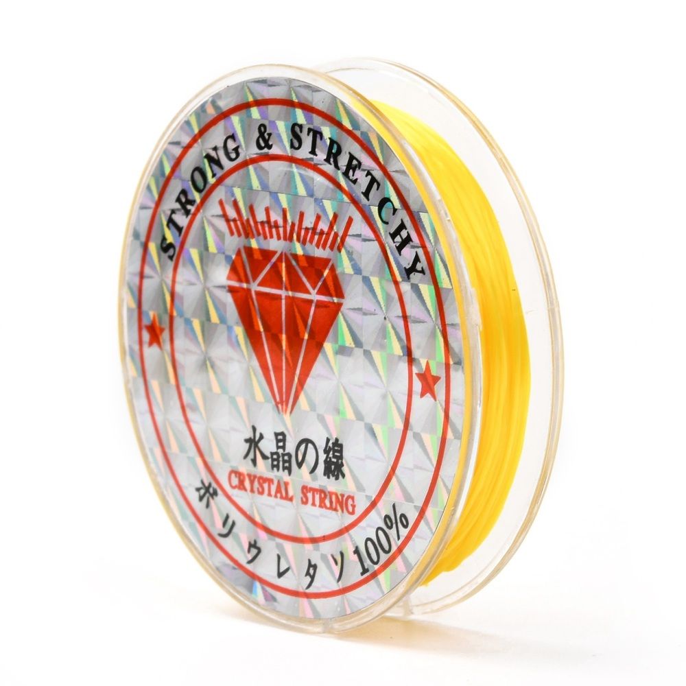 Elastisk tråd, 0,8mm, 10 meter, Guld