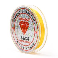 Elastisk tråd, 0,8mm, 10 meter, Guld