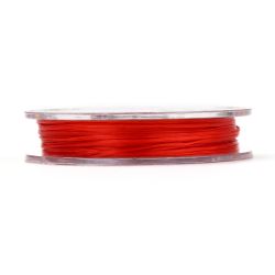 Elastisk tråd, 0,8mm, 10 meter, Röd