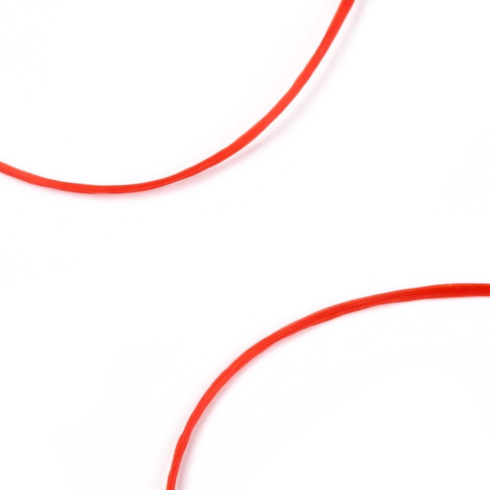 Elastisk tråd, 0,8mm, 10 meter, Röd
