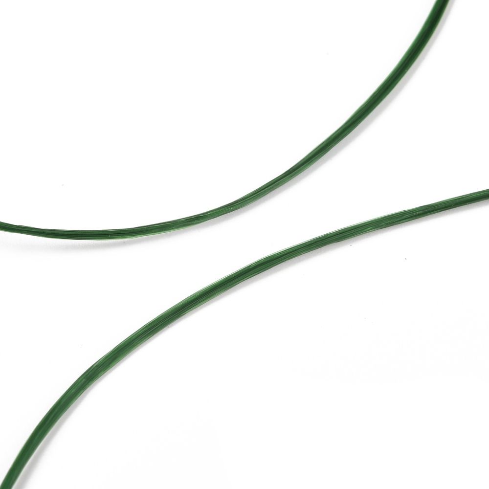 Elastisk tråd, 0,8mm, 10 meter, Mörk grön