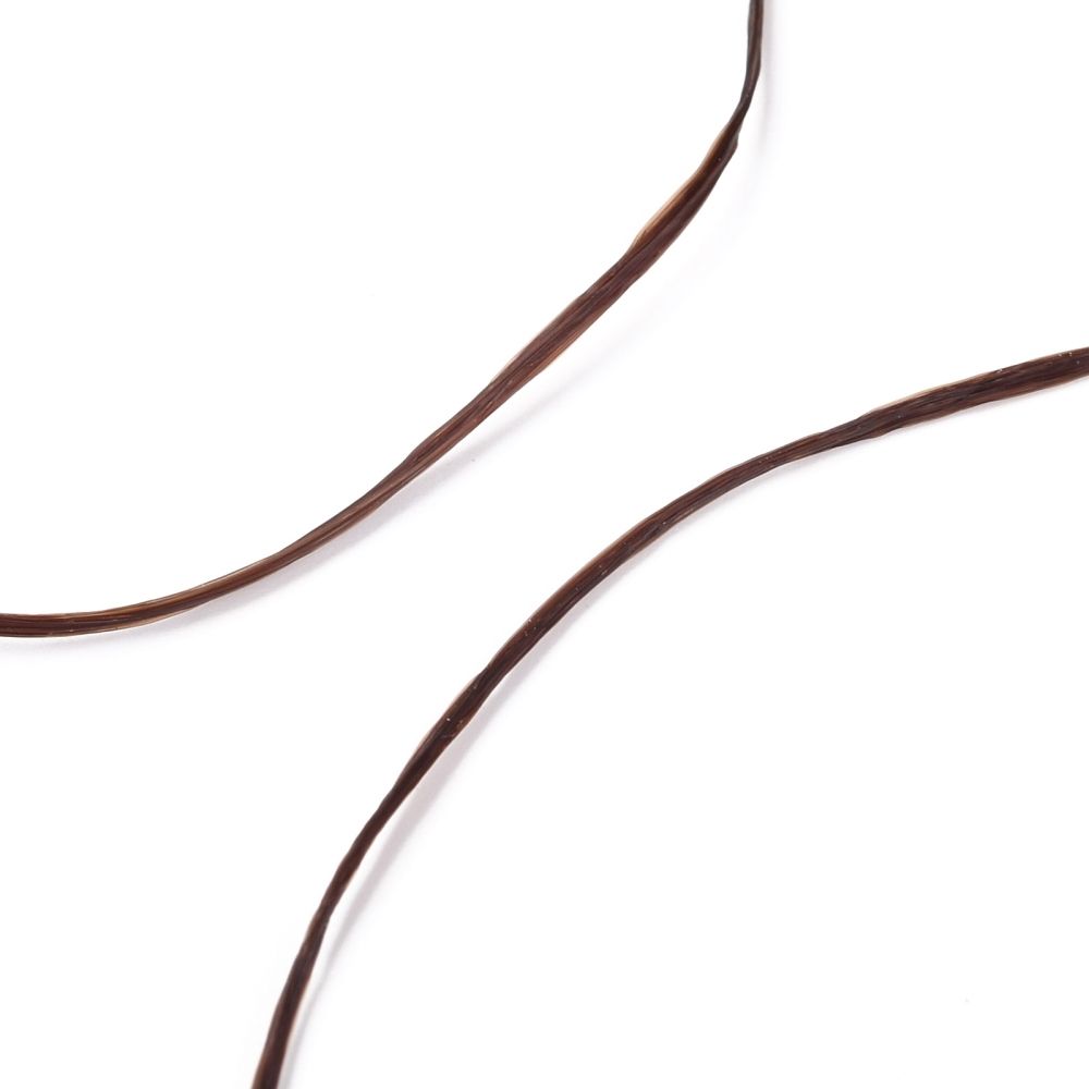 Elastisk tråd, 0,8mm, 10 meter, Coffee