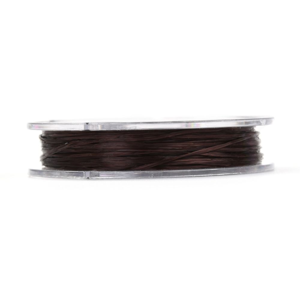 Elastisk tråd, 0,8mm, 10 meter, Coffee