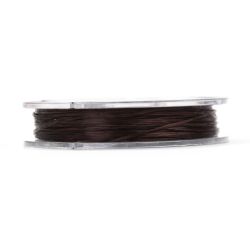 Elastisk tråd, 0,8mm, 10 meter, Coffee