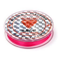 Elastisk tråd, 0,8mm, 10 meter, Crimson