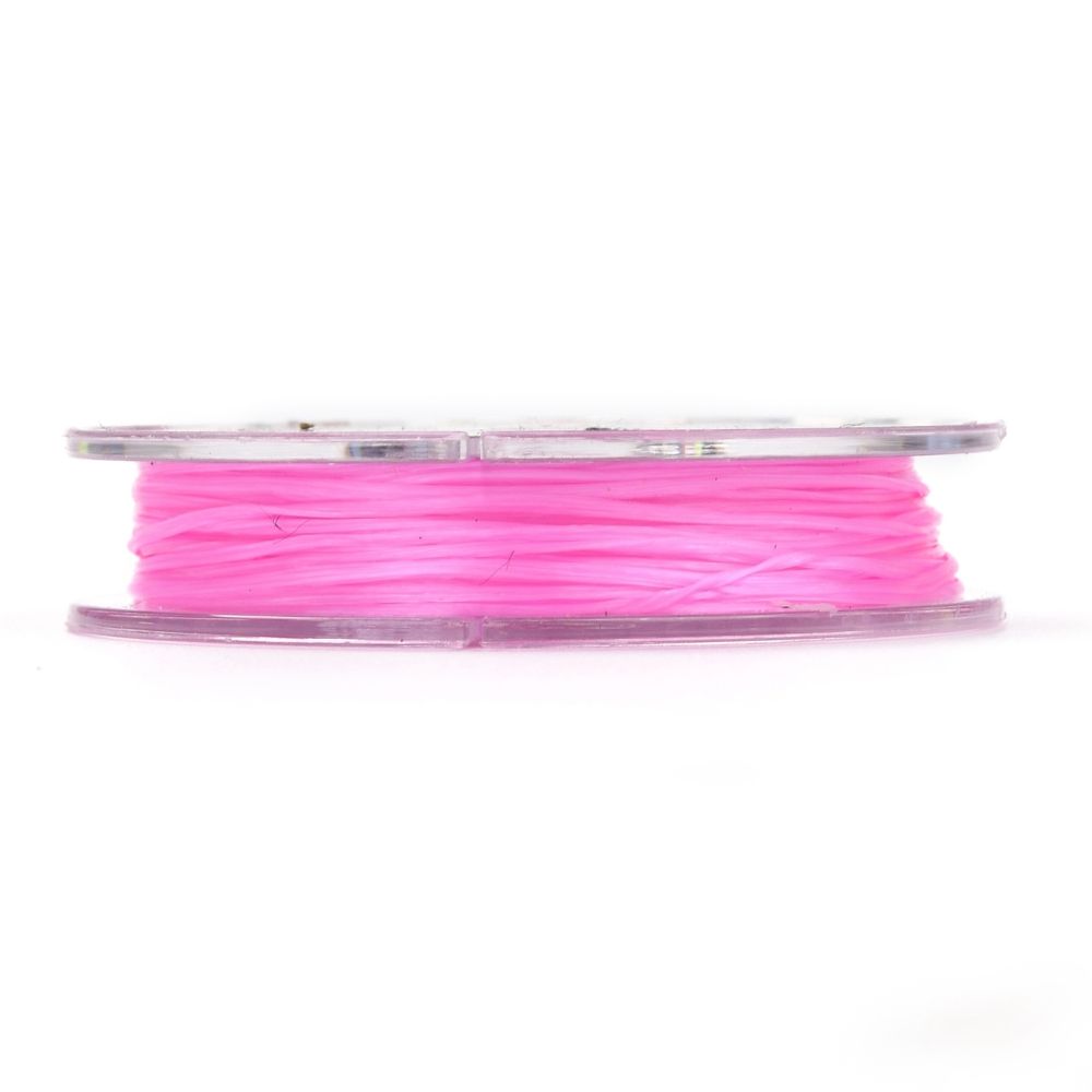 Elastisk tråd, 0,8mm, 10 meter, Hot pink