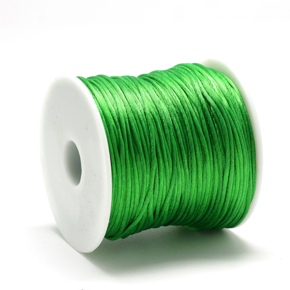 Nylontråd, 1mm, 70 meter, Lime grön