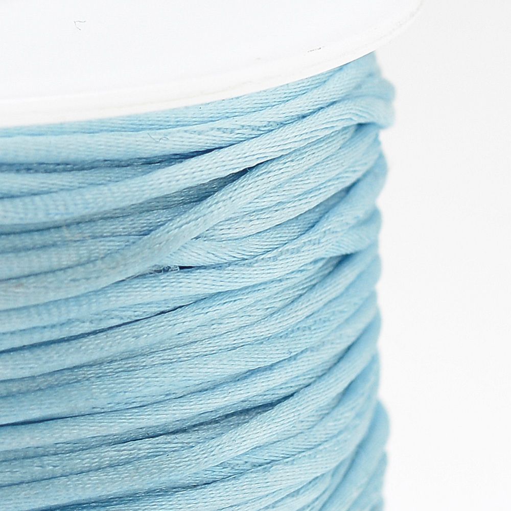 Nylontråd, 1mm, 70 meter, Light sky blue