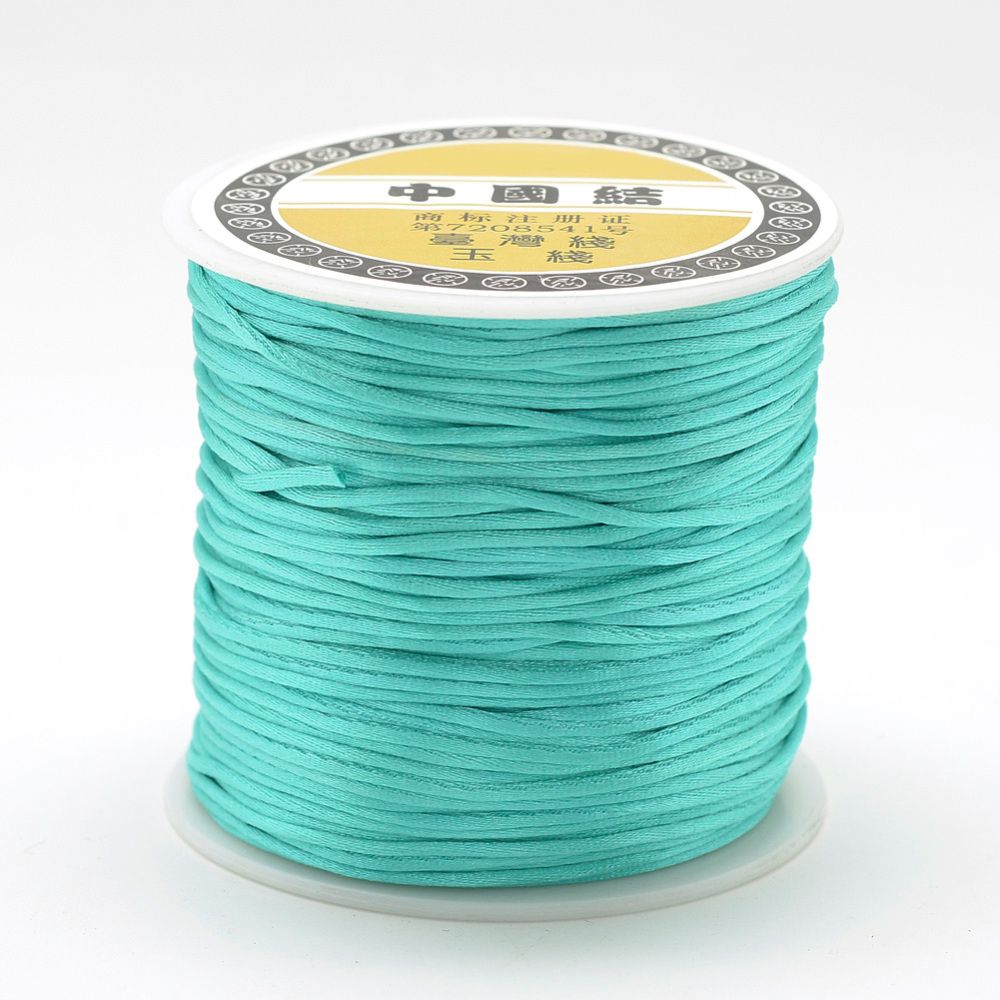 Nylontråd, 1mm, 70 meter, Light Sea Green