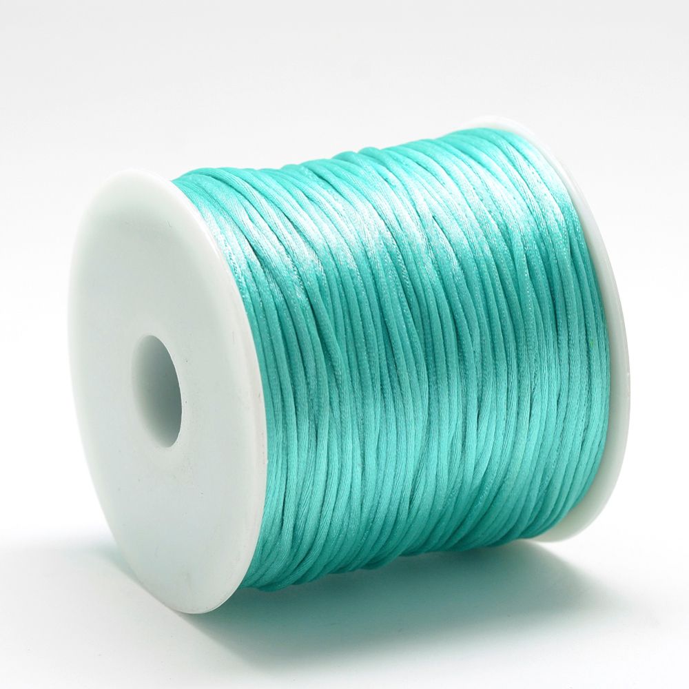 Nylontråd, 1mm, 70 meter, Light Sea Green