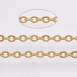 Kedja, Rostfritt stål, 3.5x2x0.5mm