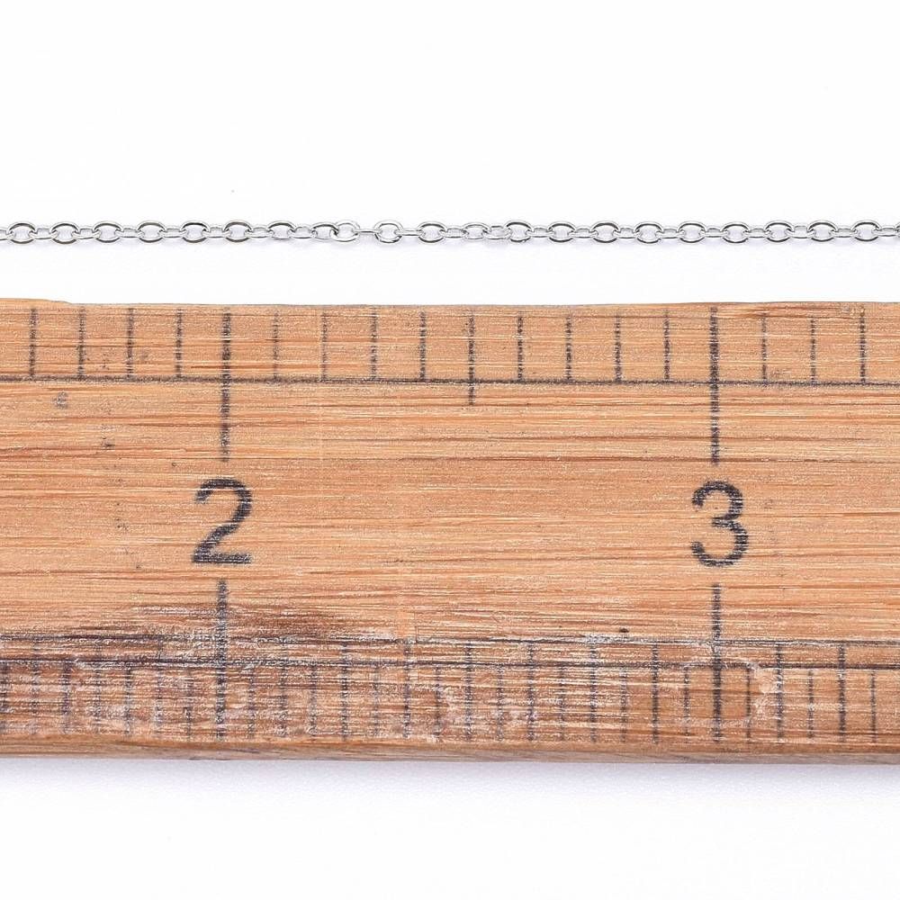 Kedja, Rostfritt stål, 1.6x1.3x0.3mm