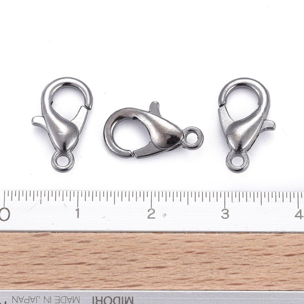 Klolås, 14x8mm, 25st, Gunmetal