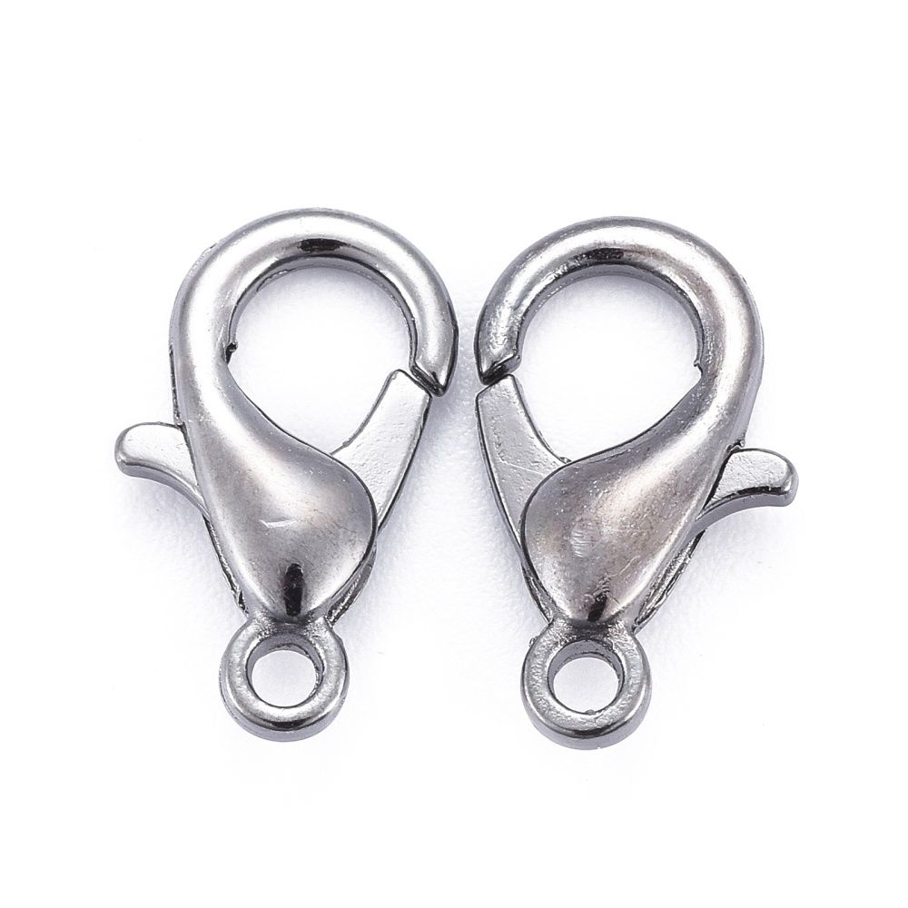 Klolås, 14x8mm, 25st, Gunmetal