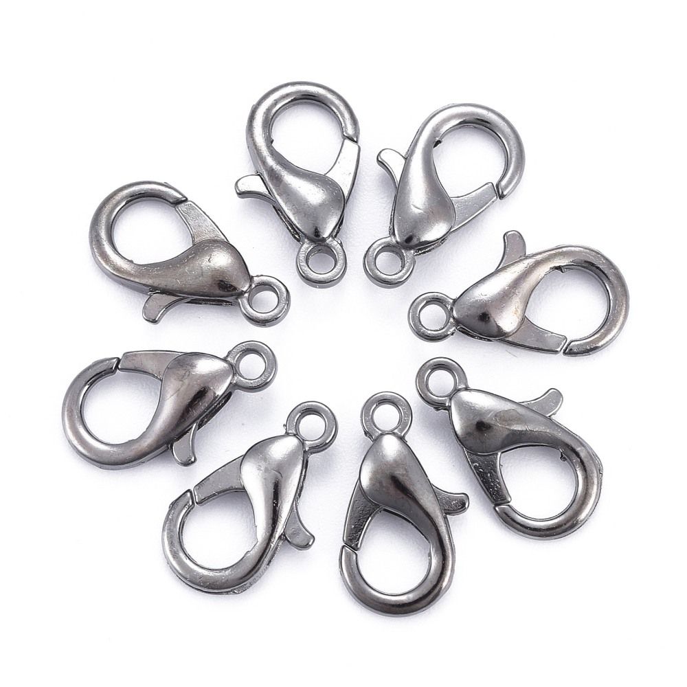 Klolås, 14x8mm, 25st, Gunmetal