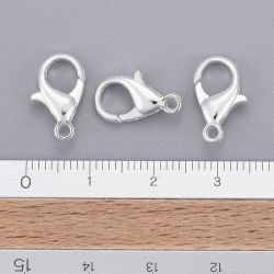 Klolås, 14x8mm, 25st, Silver
