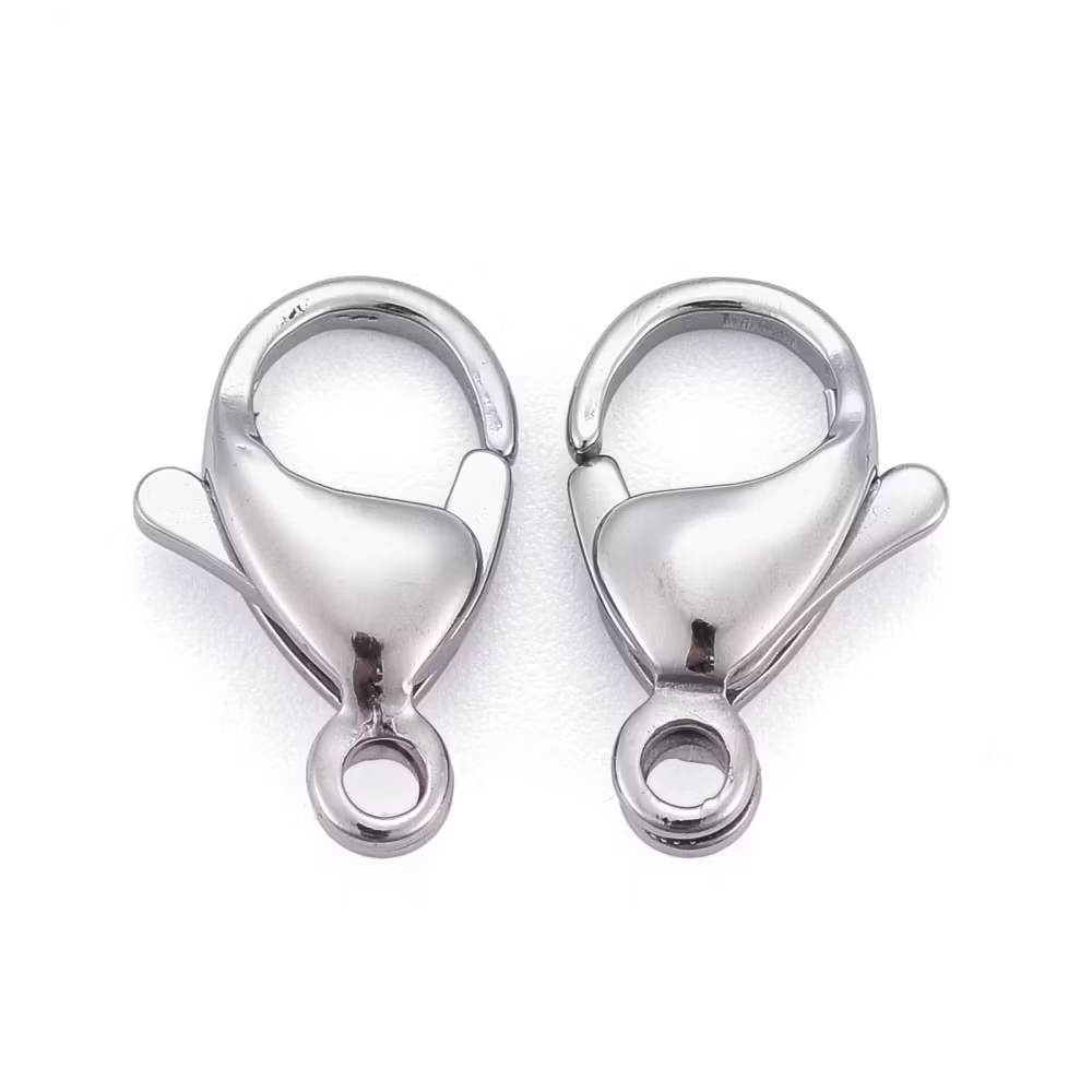 Klolås, Rostfritt stål, 13x8mm, 10st