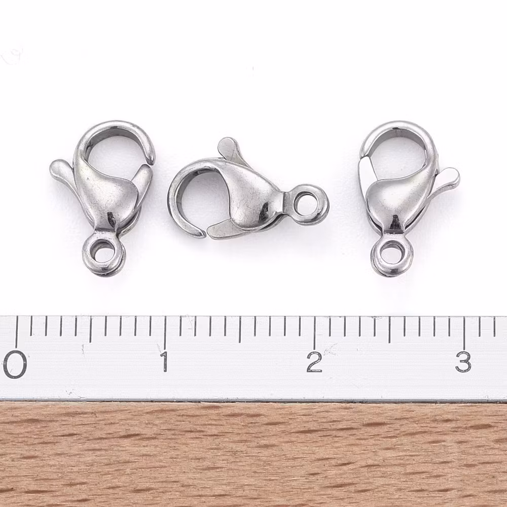 Klolås, Rostfritt stål, 12x7,5mm, 10st