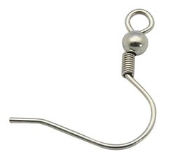Örhängeskrokar, Rostfritt stål, 20x19x0.7mm, 20st
