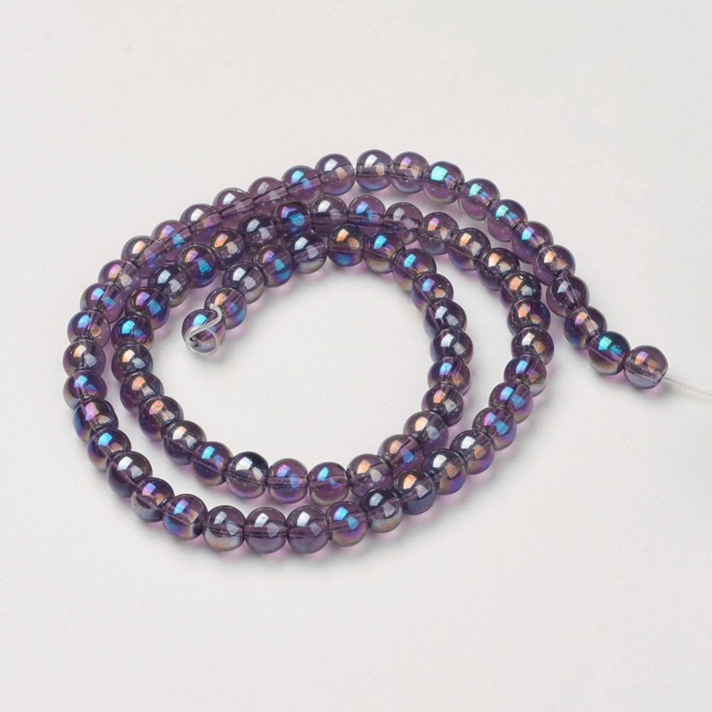 Glaspärlor, DarkSlate Blue, 8mm
