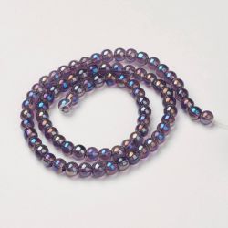 Glaspärlor, DarkSlate Blue, 8mm