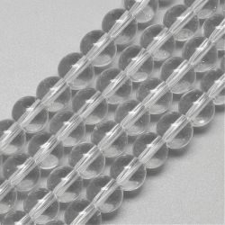 Glaspärlor, Clear, 6mm