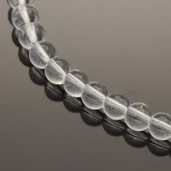 Glaspärlor, Clear, 4mm