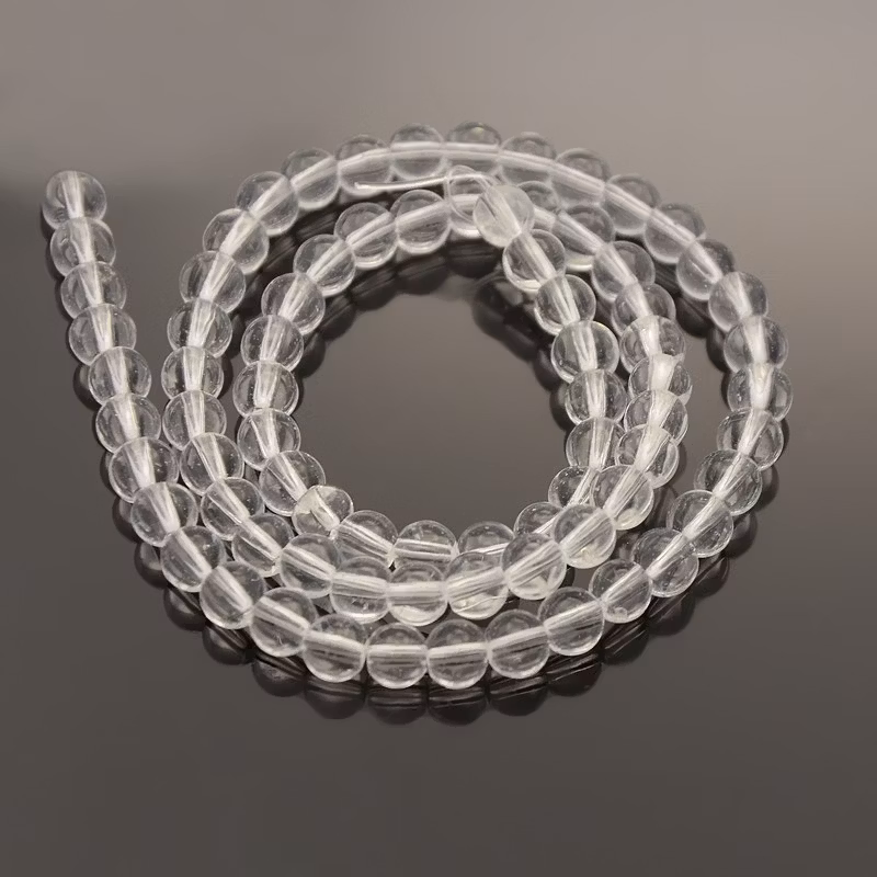 Glaspärlor, Clear, 4mm