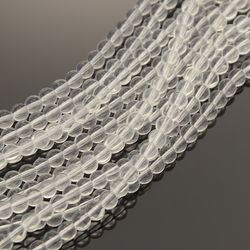 Glaspärlor, Clear, 4mm